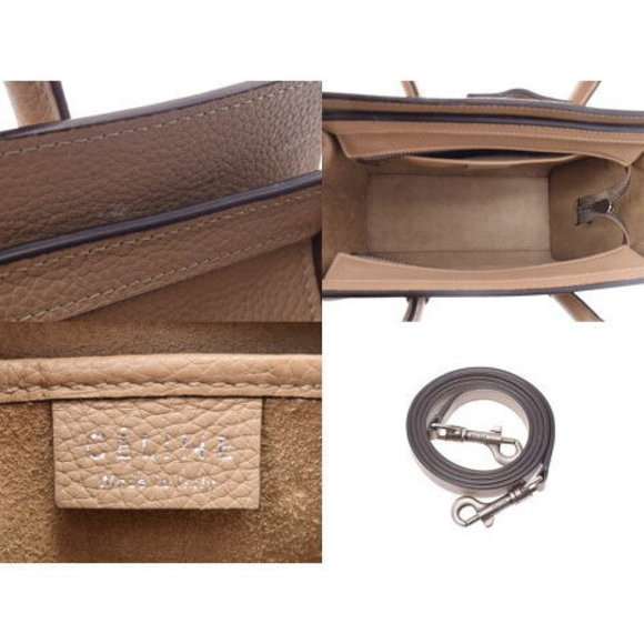 Celine Luggage Nano Shopper Beige Strap - Picture 9 of 12